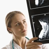 Diagnosis of osteochondrosis is determined using an X -ray examination