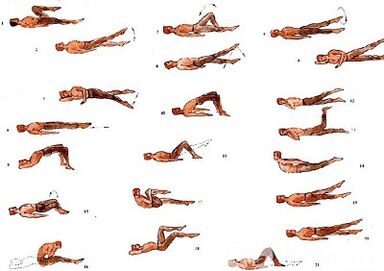 Physical training for lumbar osteochondrosis